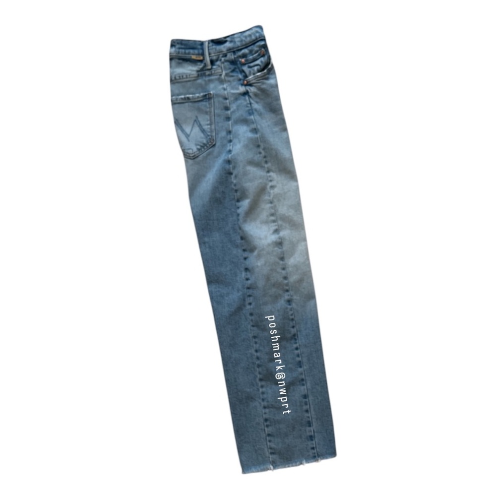 MOTHER Half Pipe Ankle Fray I Confess High Waist Wide Leg Crop 23 - Picture 8 of 16